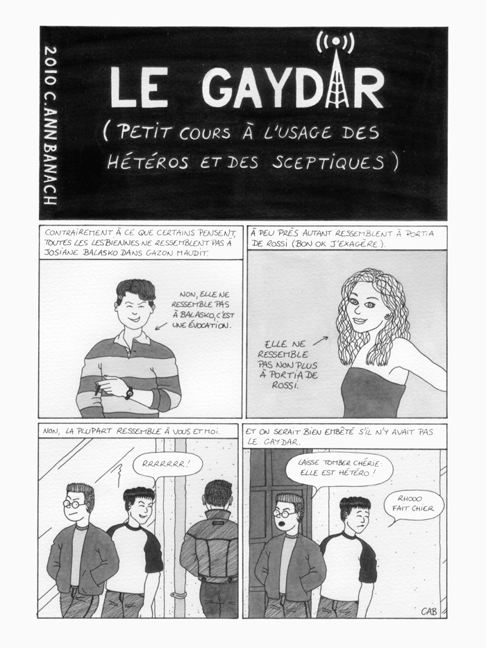 BD lesbienne - Le gaydar - Page 1
