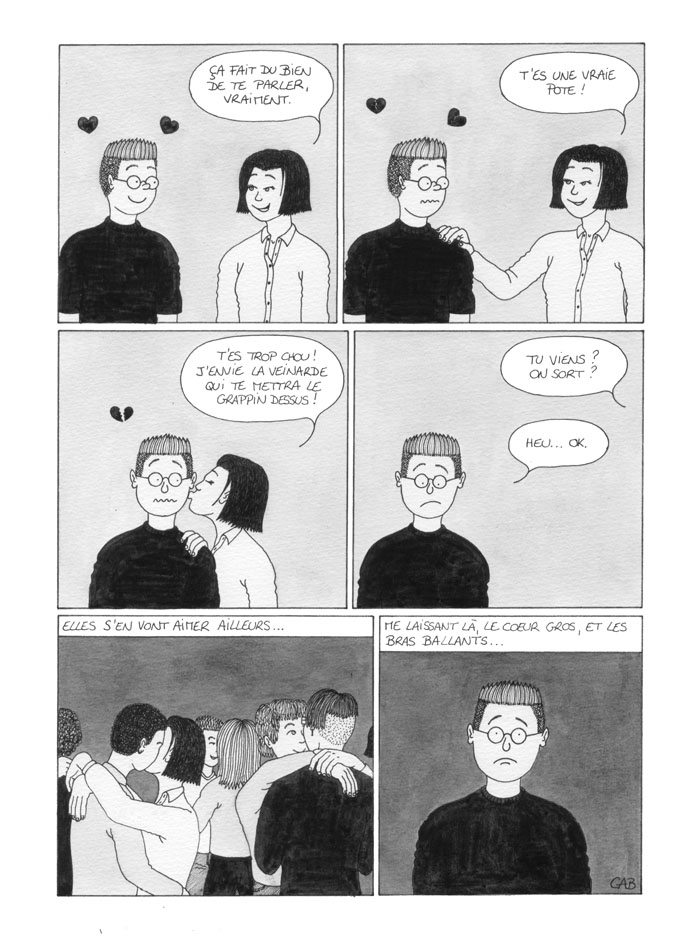 BD lesbienne - Les bras ballants - Page 1