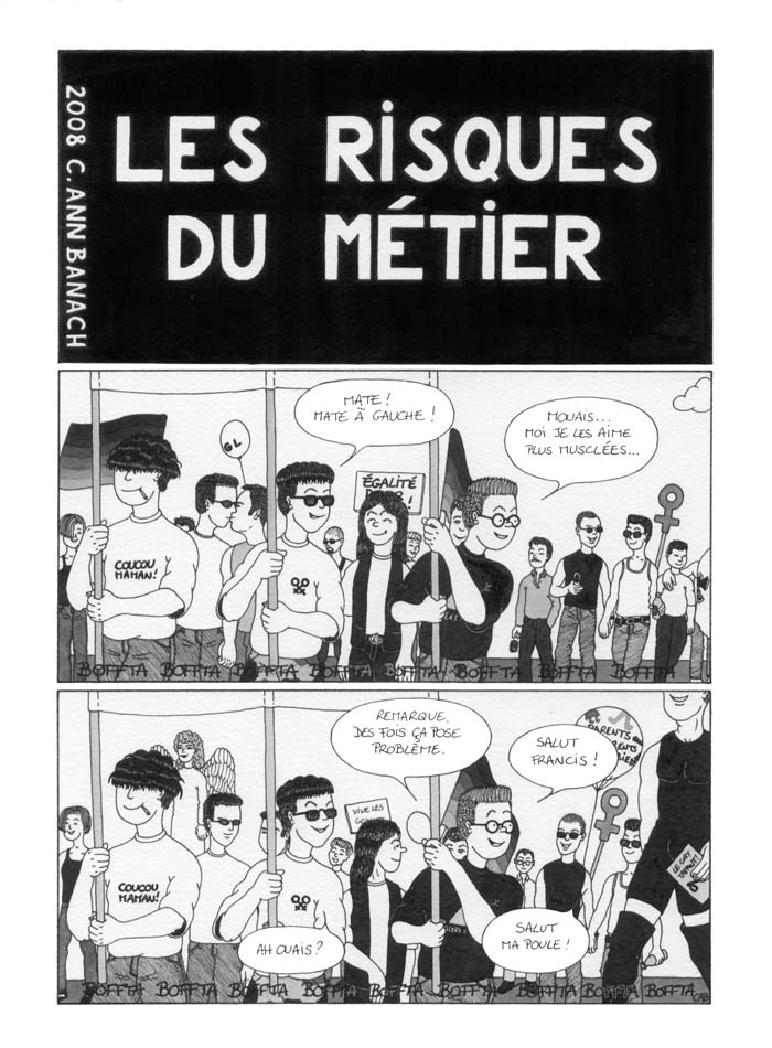 BD lesbienne - Les risques du mtier - Page 1