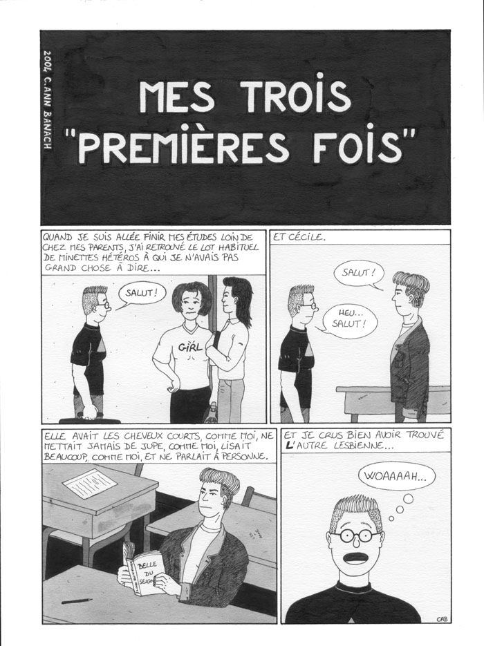 BD lesbienne - Mes trois premires fois - Page 1