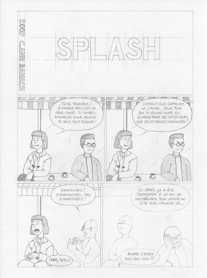 BD lesbienne - Splash - Croquis