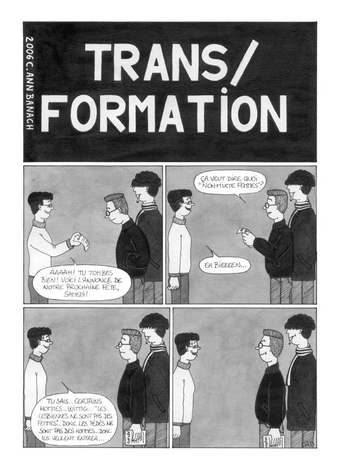 BD lesbienne - Trans/Formation - Page 1